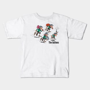 vintage funny comic cowboys Kids T-Shirt